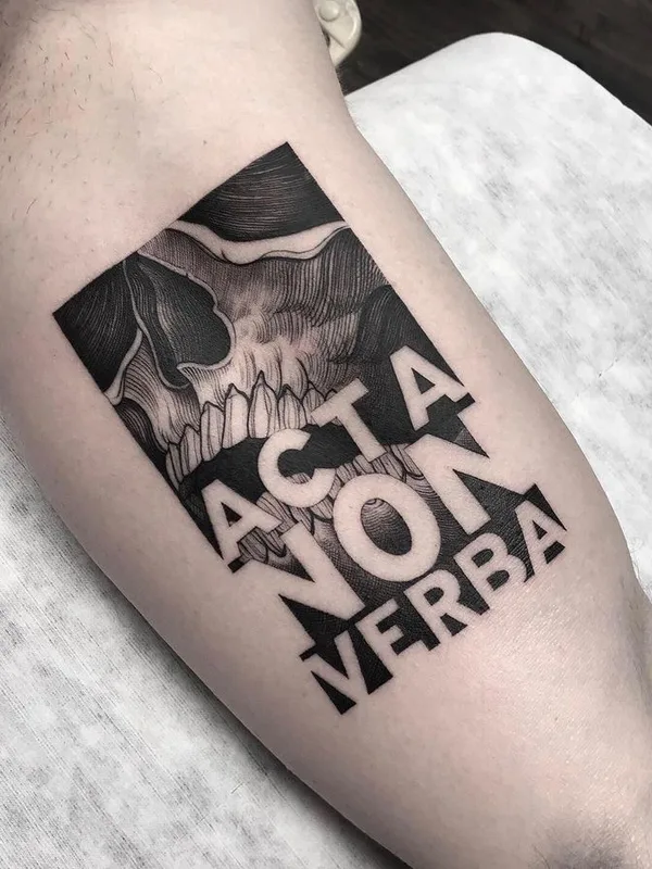 black blackwork tattoo on forearm #65109 | Tattoo Artist Savaş Doğan