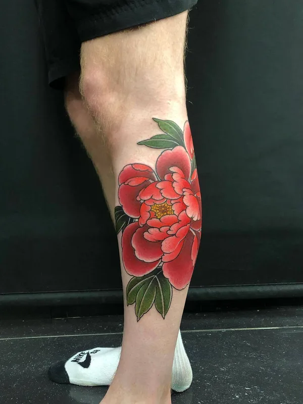 color japanese 纹身 在 calf #29464 | 纹身师 Rodrigo Souto Bueno