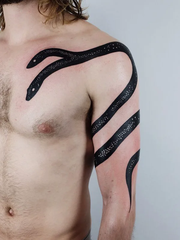 Abstract tattoo by The Wolf Rosario in Toronto