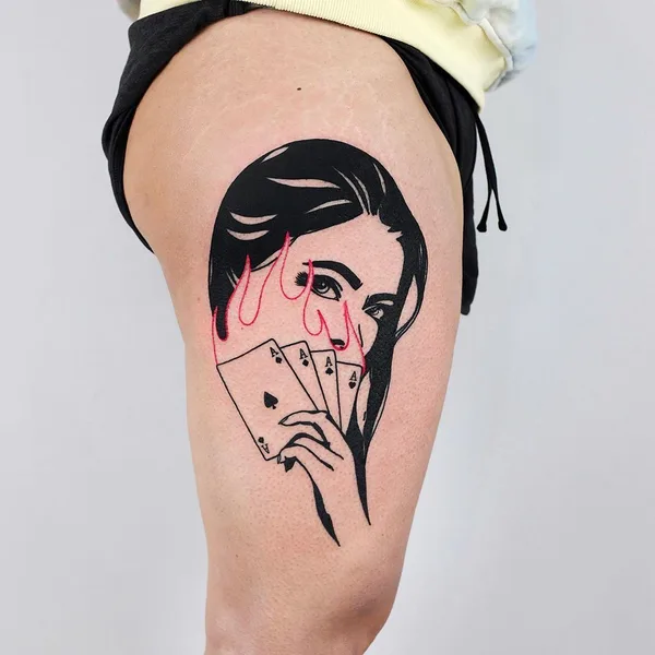 Абстрактная tattoo by The Wolf Rosario in Toronto