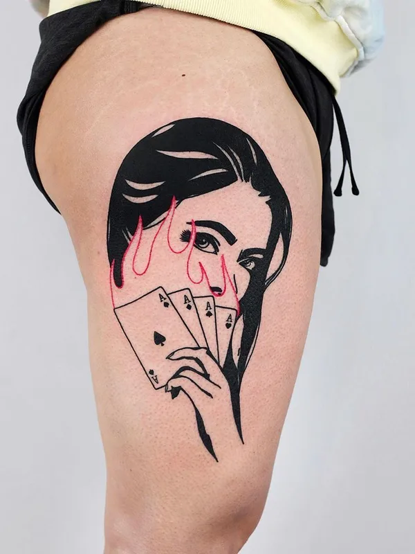 Abstract tattoo by The Wolf Rosario in Toronto