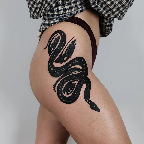 Абстрактная tattoo by The Wolf Rosario in Toronto