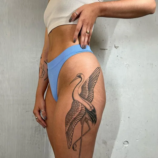 Graphic tattoo by Alvaro Groznyy in Zürich