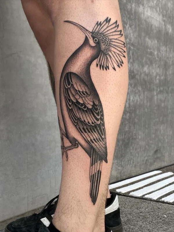 black and grey blackwork 타투 부위 calf #66382 | 타투이스트 Alvaro Groznyy