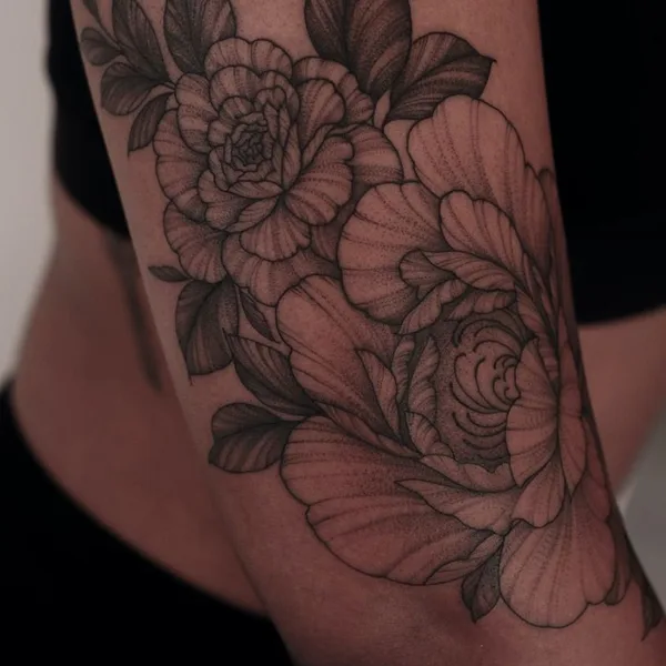 Linework tattoo by Саша Масюк in Los Angeles