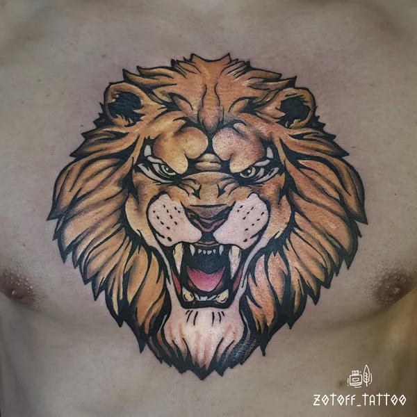 Horror tattoo by zotoff_tattoo in Moscow