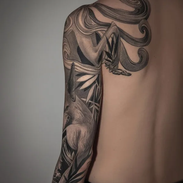 Author's Style tattoo by Sicko Black in Moscow