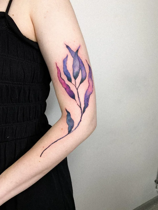 female color botaniс tattoo on forearm #70722 | Tattoo Artist Tatyana Boyko
