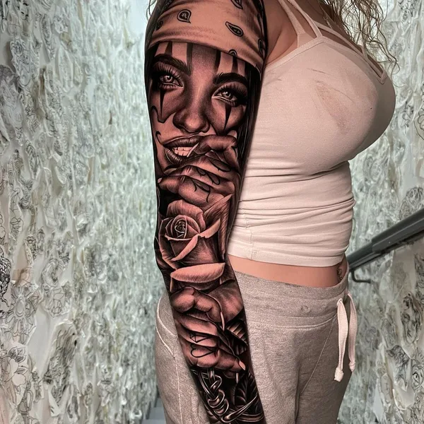 Chicano tattoo by Emink Tattoo Vicenza in Vicenza
