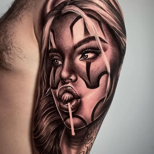 Chicano tattoo by Emink Tattoo Vicenza in Vicenza