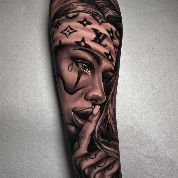 Chicano tattoo by Emink Tattoo Vicenza in Vicenza