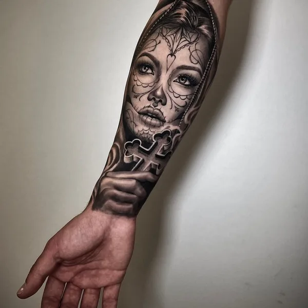 Chicano tattoo by Emink Tattoo Vicenza in Vicenza