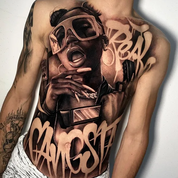 Chicano tattoo by Kindamo in Roma