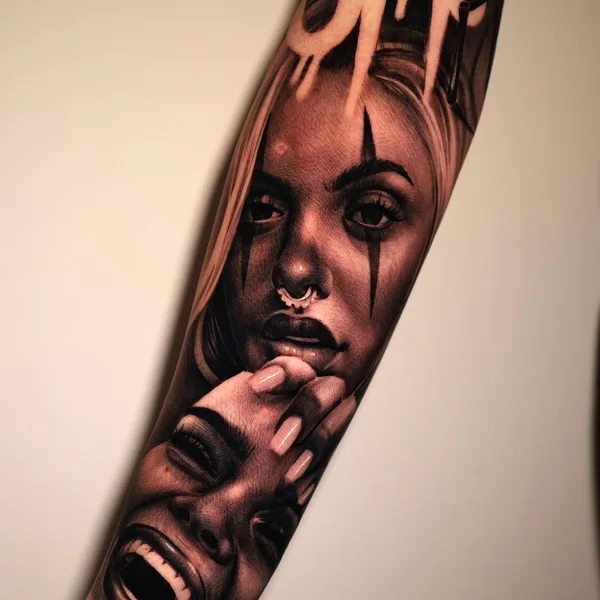 Chicano tattoo by Kindamo in Roma