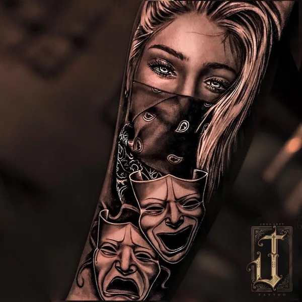 Портретная tattoo by Jhon Artt in Rio de Janeiro