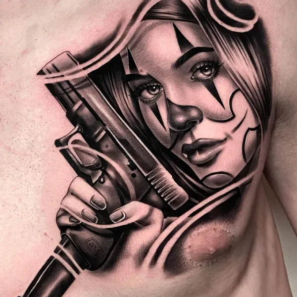 Чикано tattoo by Samuele Ventura in Catania