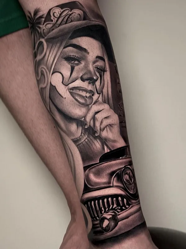 female black and grey black and grey татуировка на forearm #41311 | Тату мастер Samuele Ventura