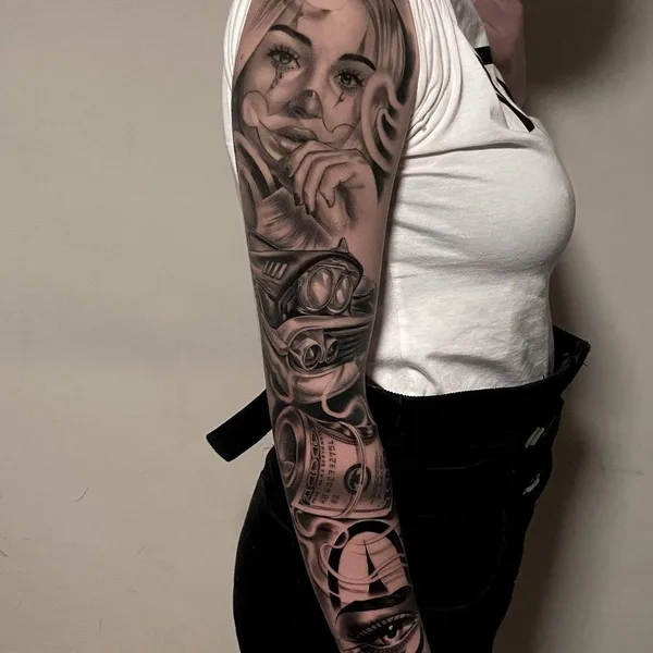 Чикано tattoo by Samuele Ventura in Catania
