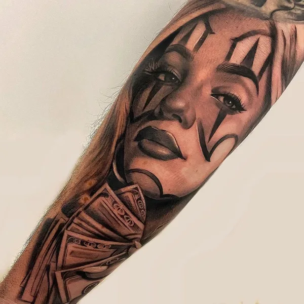 Chicano tattoo by Martina Gaudio in Termoli