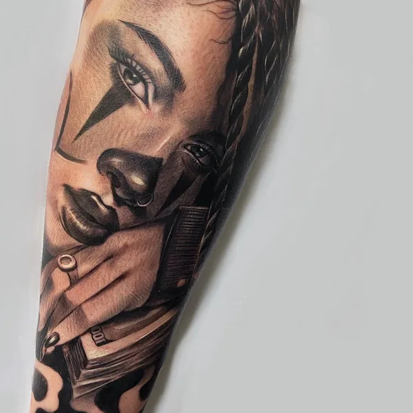 Chicano tattoo by Martina Gaudio in Termoli