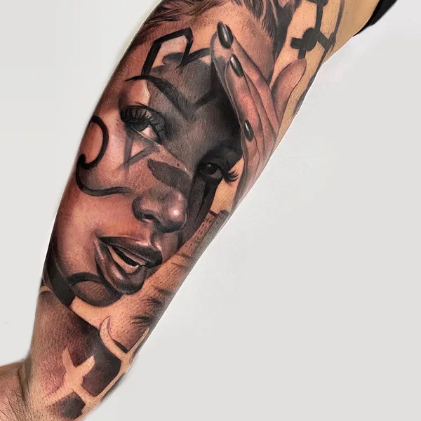 Chicano tattoo by Martina Gaudio in Termoli