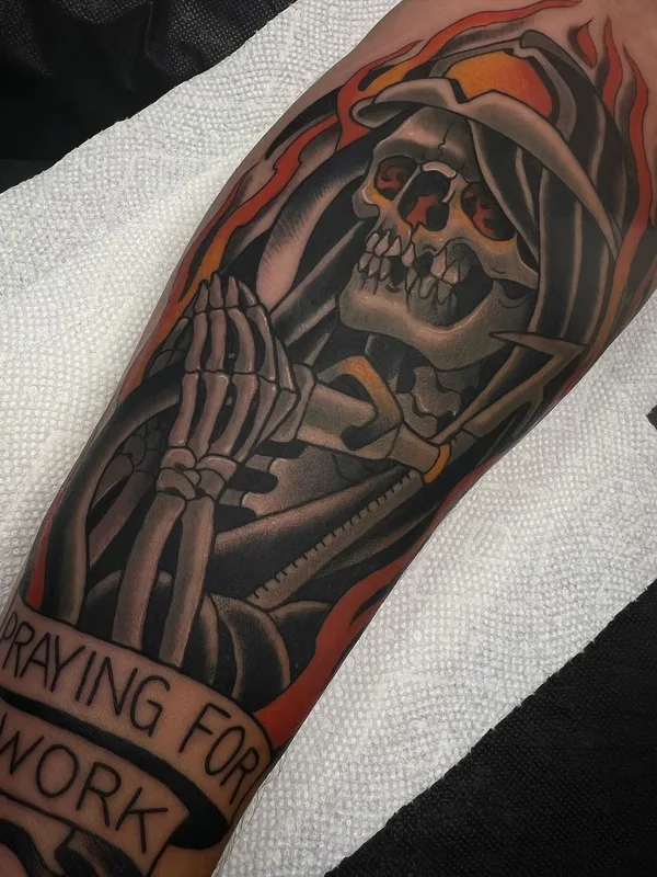 color neo traditional Tatuagem em forearm #56628 | Tatuador Josh Autrey
