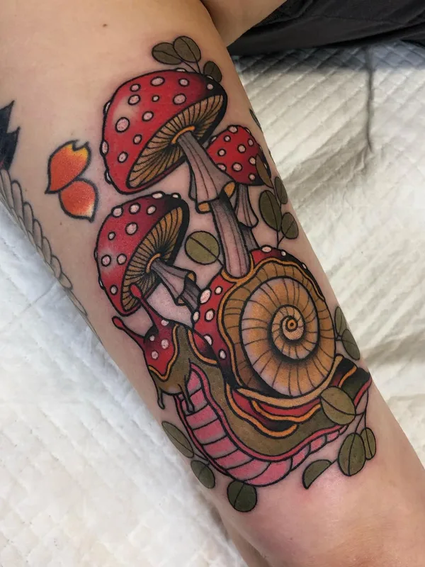 color neo traditional татуировка на forearm #56638 | Тату мастер James Cumberland