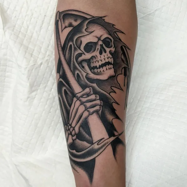 Traditional tattoo by Mike Baker in Richmond
