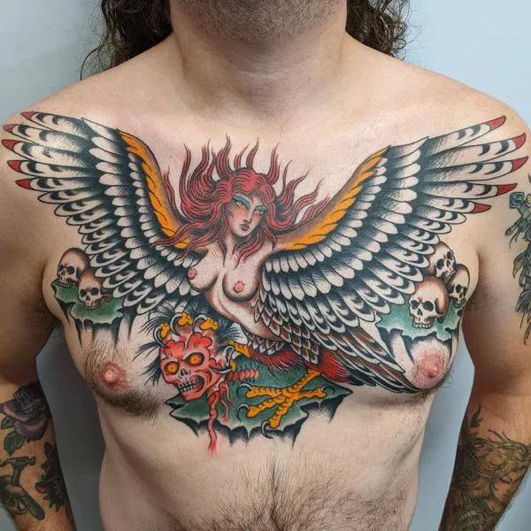 Traditional tattoo by Mike Baker in Richmond