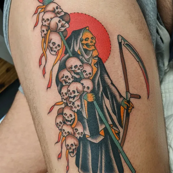 Traditional tattoo by Mike Baker in Richmond