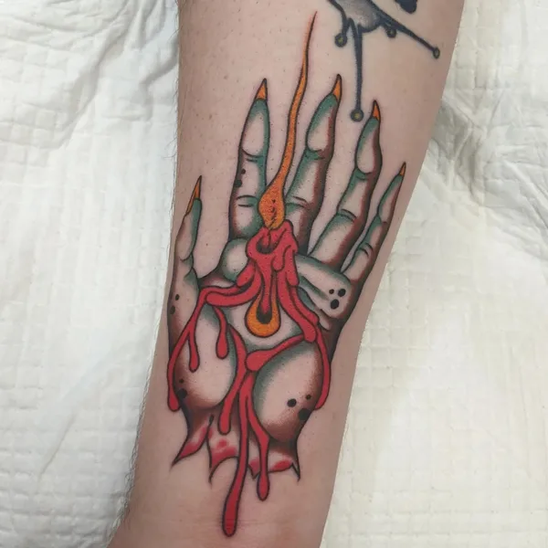 Traditional tattoo by Mike Baker in Richmond