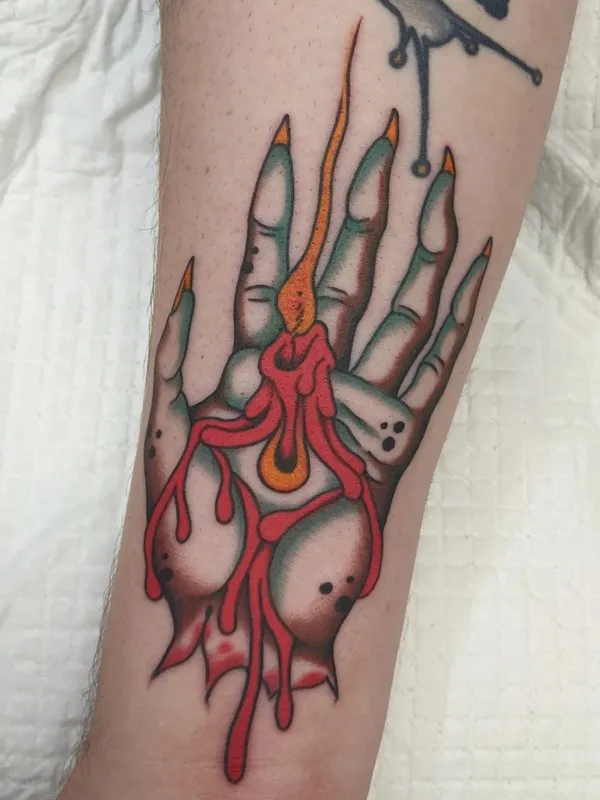 color neo traditional Tatuaggio su forearm #56645 | Tatuatore Mike Baker