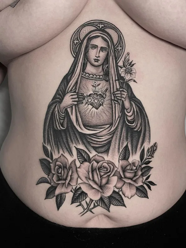 Traditional tattoo by Justin Olivier in New Orleans