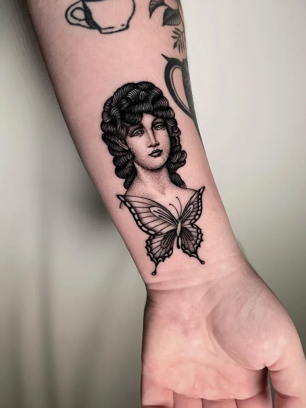 Traditional tattoo by Justin Olivier in New Orleans