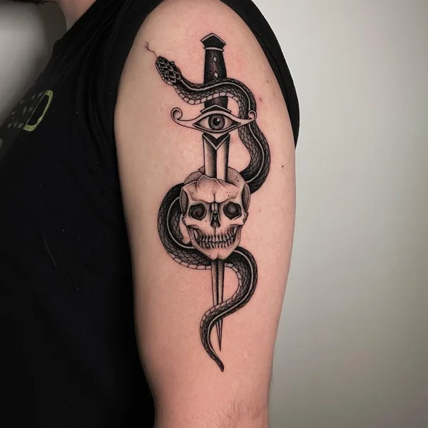 Traditional tattoo by Justin Olivier in New Orleans