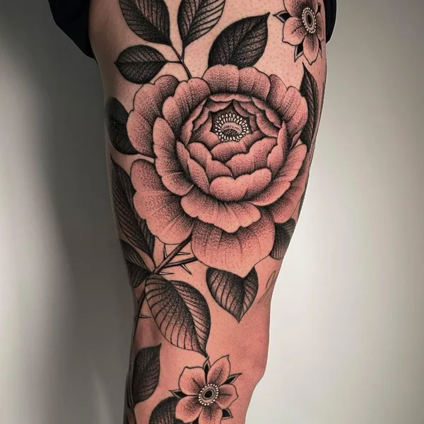 Traditional tattoo by Justin Olivier in New Orleans