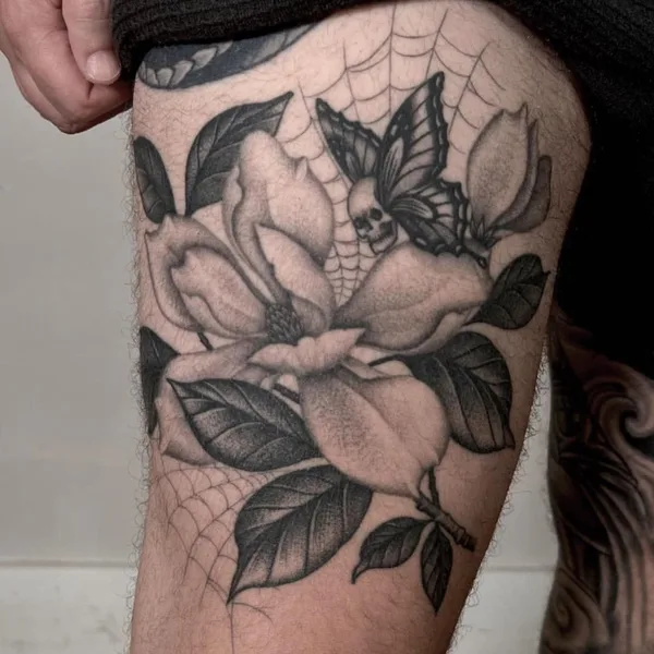 Traditional tattoo by Justin Olivier in New Orleans