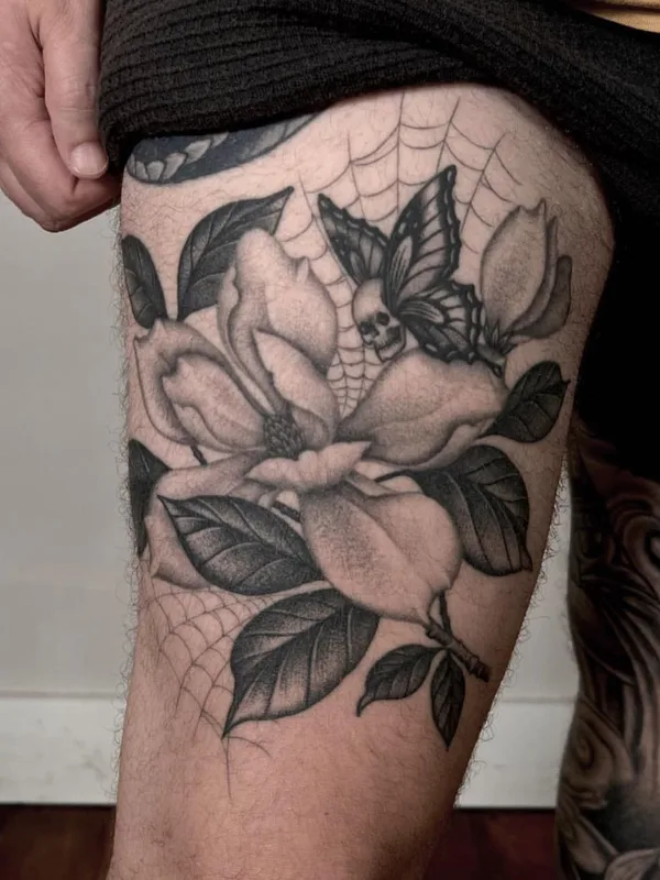 Traditional tattoo by Justin Olivier in New Orleans