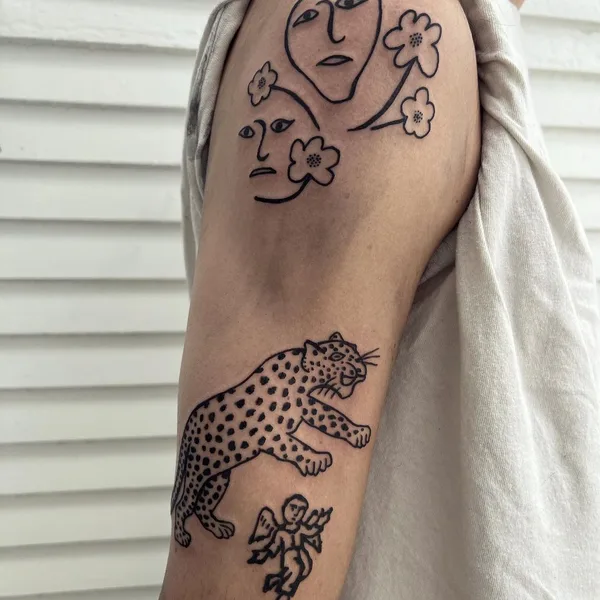 Author's Style tattoo by Pauly Lingerfelt in New Orleans