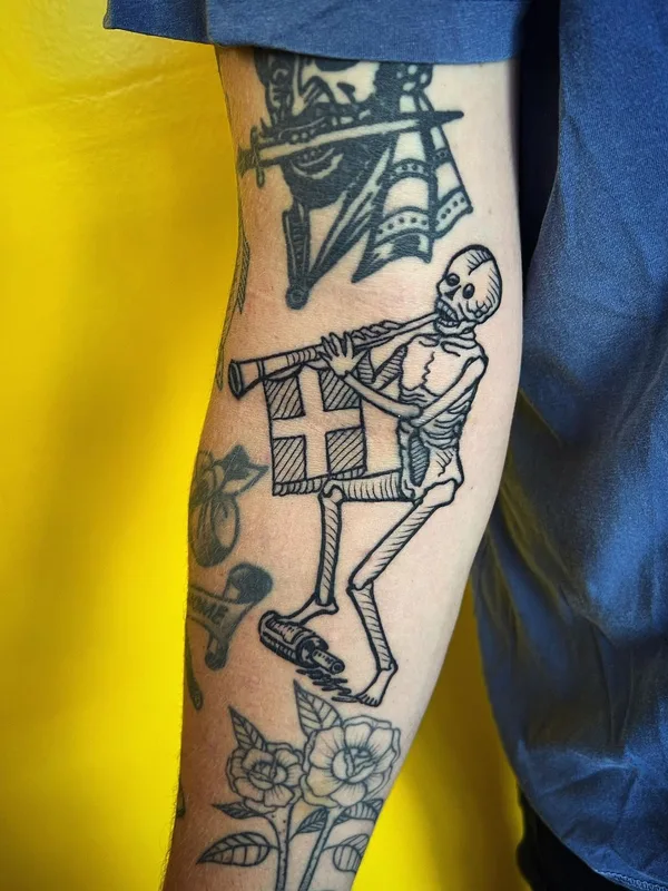 black blackwork tattoo on forearm #56679 | Tattoo Artist Pauly Lingerfelt