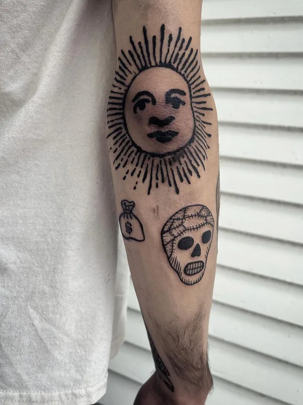 black blackwork tattoo on forearm #56680 | Tattoo Artist Pauly Lingerfelt