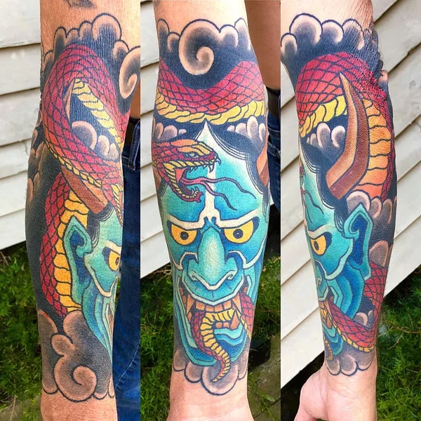 Oriental tattoo by Jeremy Justice in New Orleans