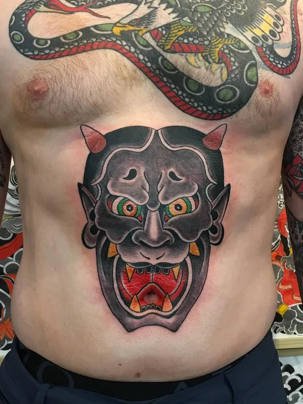 male color japanese Tatuaggio su stomach #56695 | Tatuatore David Noellert