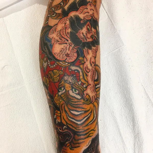 Oriental tattoo by David Noellert in New Orleans