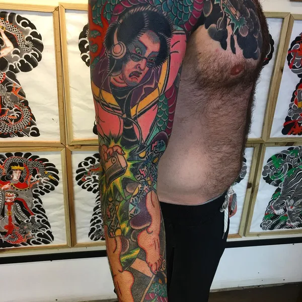 Oriental tattoo by David Noellert in New Orleans
