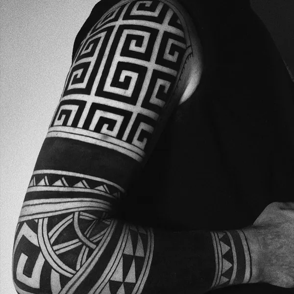 Ornamental tattoo by Sarita in New Orleans