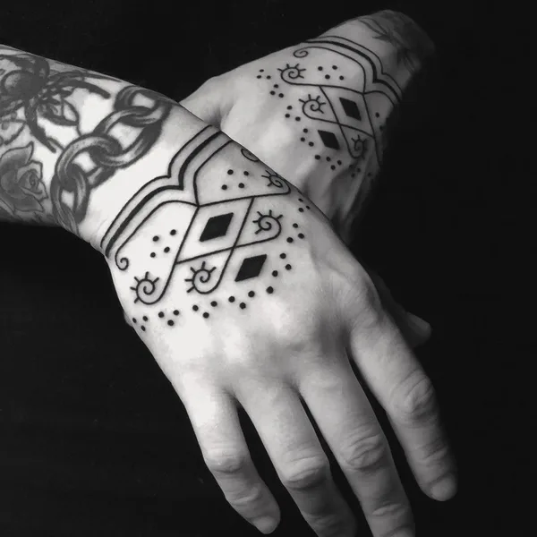 Ornamental tattoo by Sarita in New Orleans