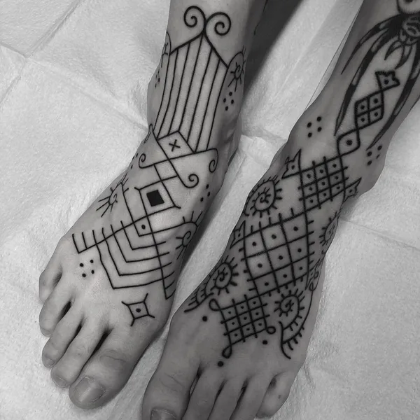 Ornamental tattoo by Sarita in New Orleans