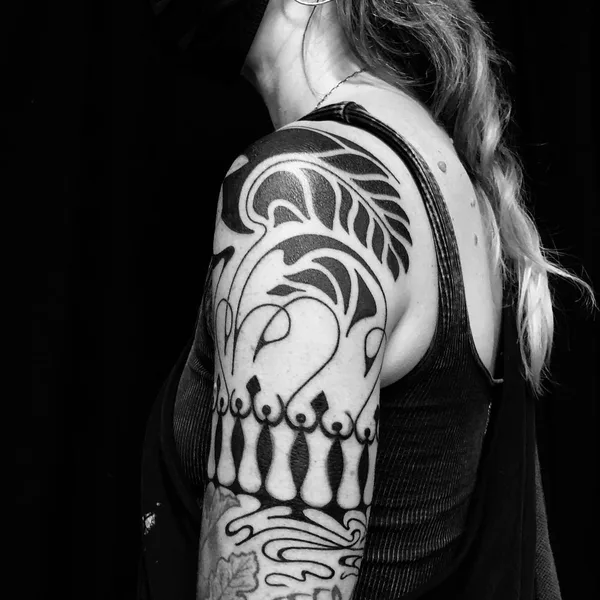 Ornamental tattoo by Sarita in New Orleans