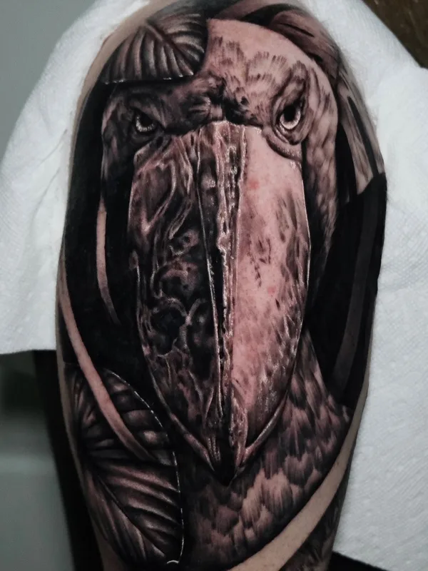 black and grey realism татуировка на upper arm #56741 | Тату мастер Chad Rowe